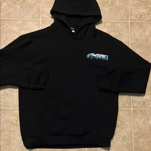 Fortnite youth graphic print black hooded pullover sweatshirt
